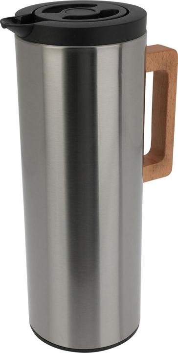 Produktbild Excellent Houseware Thermoskanne aus Edelstahl mit Holzgriff, 1 l (1 l)