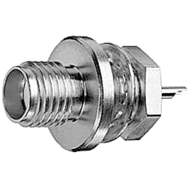 Telegärtner SMA-Einbaubuchse Einbau von vorne, Z27, Gold (Standard), Elektronikkabel + Stecker, Gold
