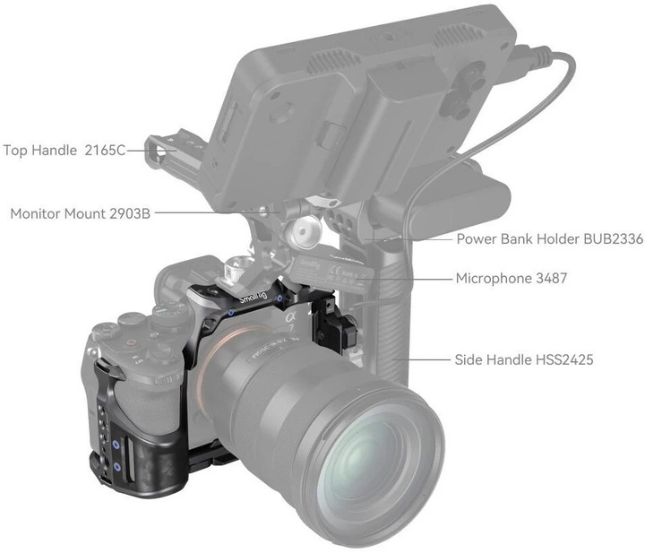 Produktbild SmallRig Rhinoceros Cage Kit for Sony Alpha 7R V / Alpha 7 IV / Alpha 7S III (Cage)