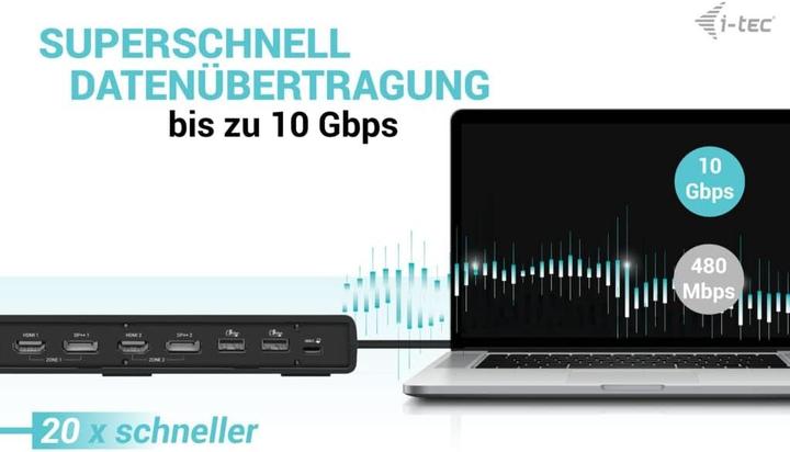 Produktbild i-tec Cadua4kdockpdl2 (USB-C, 12 Ports)
