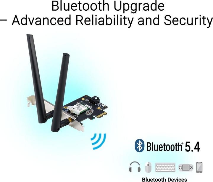 Produktbild ASUS PCE-BE6500 (PCI Express Mini Card, PCI Express x1)