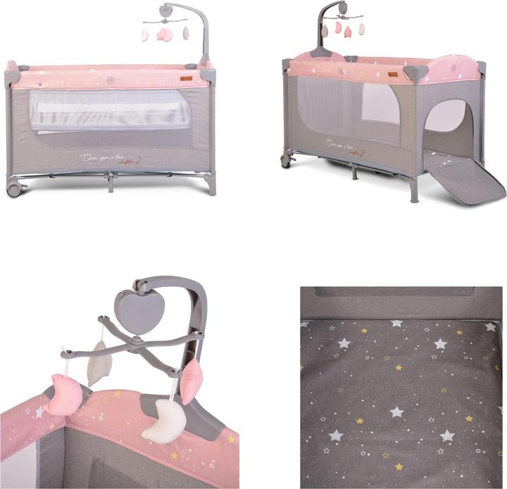 Actual product image Cangaroo Travel cot Once upon a time (60 x 120 cm)