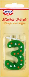 Produktbild Dr. Oetker Zahlen-Kerzli 3 (1 x)