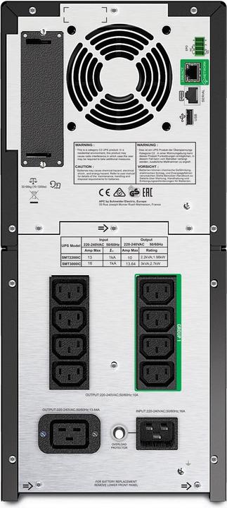Actual product image APC Smart UPS/3000VA LCD SmartConn (3000 VA, 2700 W, Line-interactive UPS)