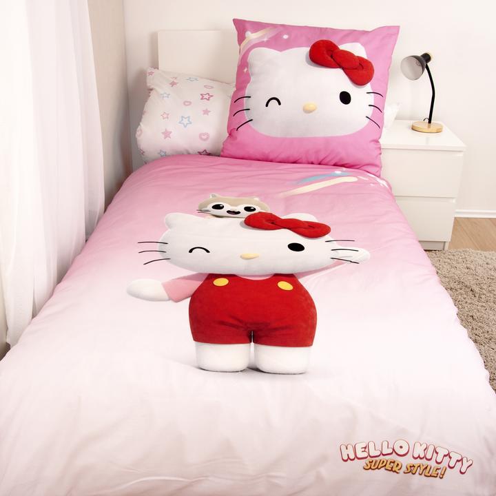 Produktbild Herding Hello Kitty Bettwäsche Hello Kitty-Super Style 135 x 200 cm / 80 x 80 cm (135 x 200 cm, 80 x 80 cm)