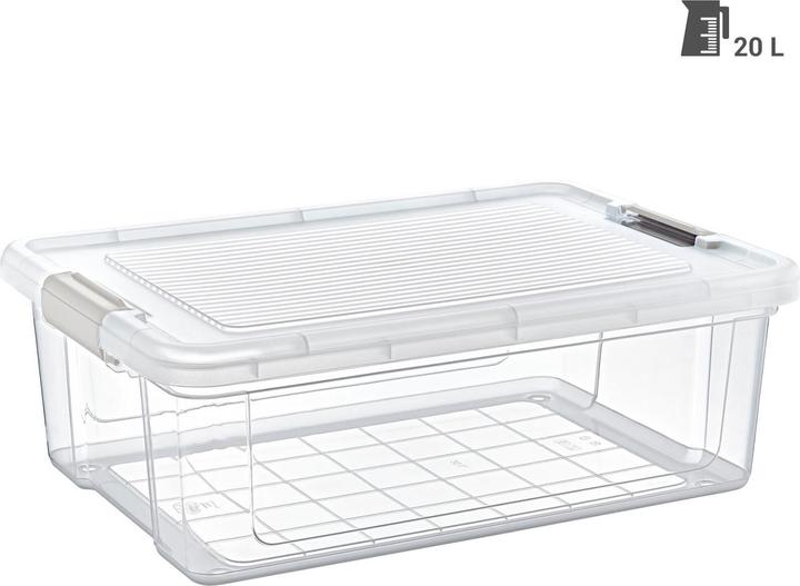 Storage Solutions 3er-Set Vorratsbox, 20 l, transparent (34.80 cm, 20 l, 3x)
