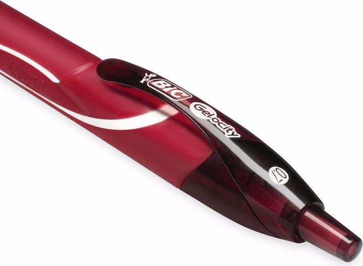Productafbeelding Bic Gelpennen Gel-ocity Quick Dry 0,7 mm Rood, 12 stuks (Rood, 12x)