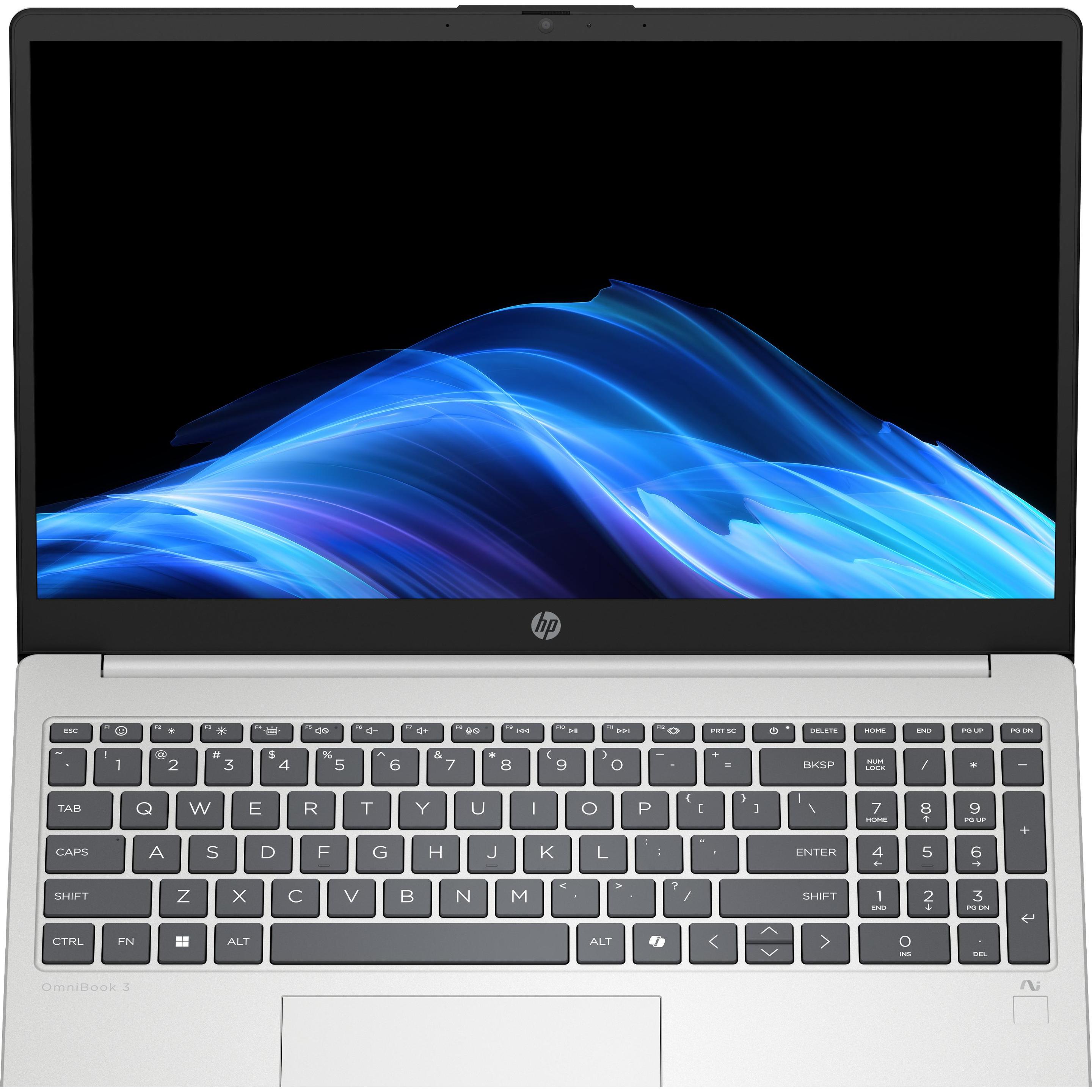 HP AI 15-fd2004np (15.60", 512 GB, 32 GB, Nummernblock), Notebook, Silber