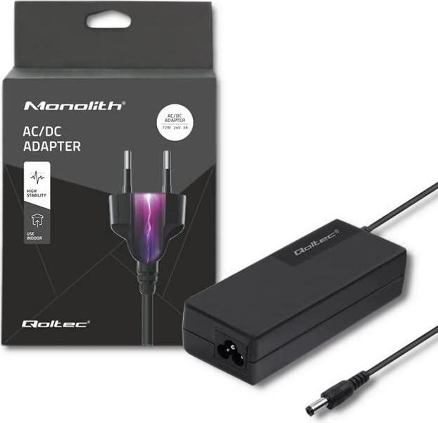 Actual product image Qoltec 50793 power adapter/inverter Indoor Black (72 W)