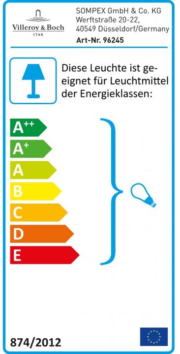 Energie-Label Villeroy & Boch Prag (E27)