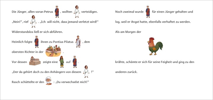 Produktbild Auf einem Esel nach Jerusalem... Die Ostergeschichte in Bildwörtern (Deutsch, Michaela Hanauer, Stefanie Messing, 2023)