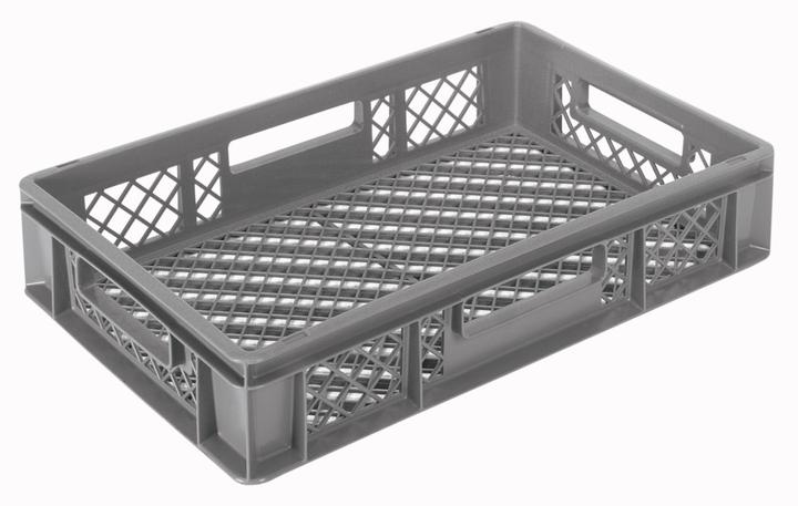 Actual product image Linum Grey container 60x40x12cm Standard perforated base and walls (40 cm)