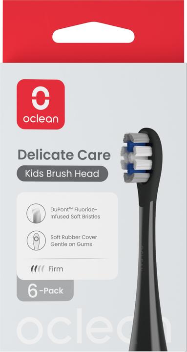 Actual product image Clean OCLEAN Brush Head Kids 2 Pack Black (2x)