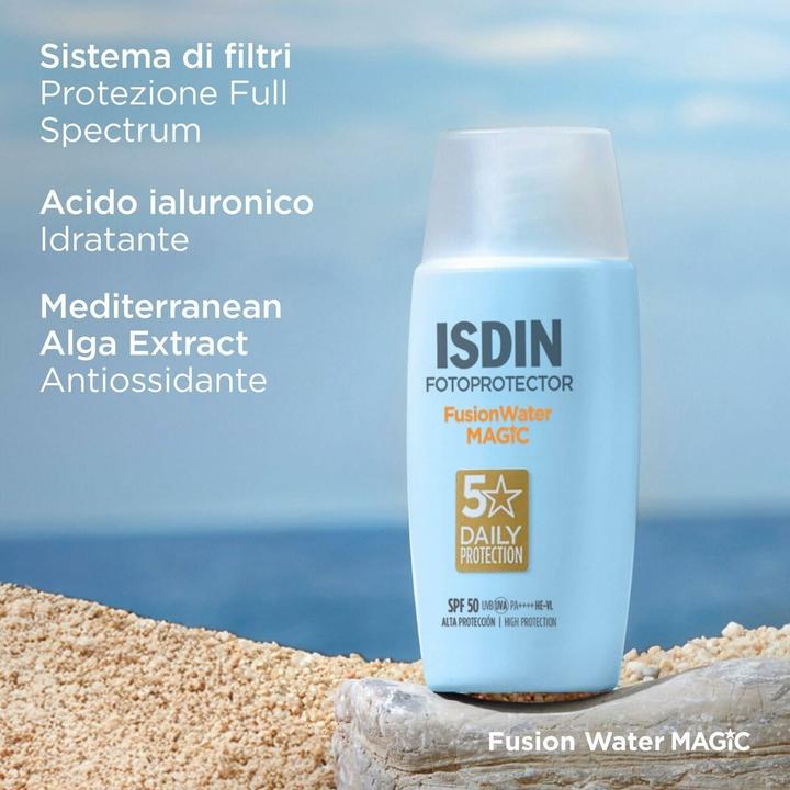 Actual product image Isdin Fusion Water (Sun cream face, SPF 50, 50 ml)