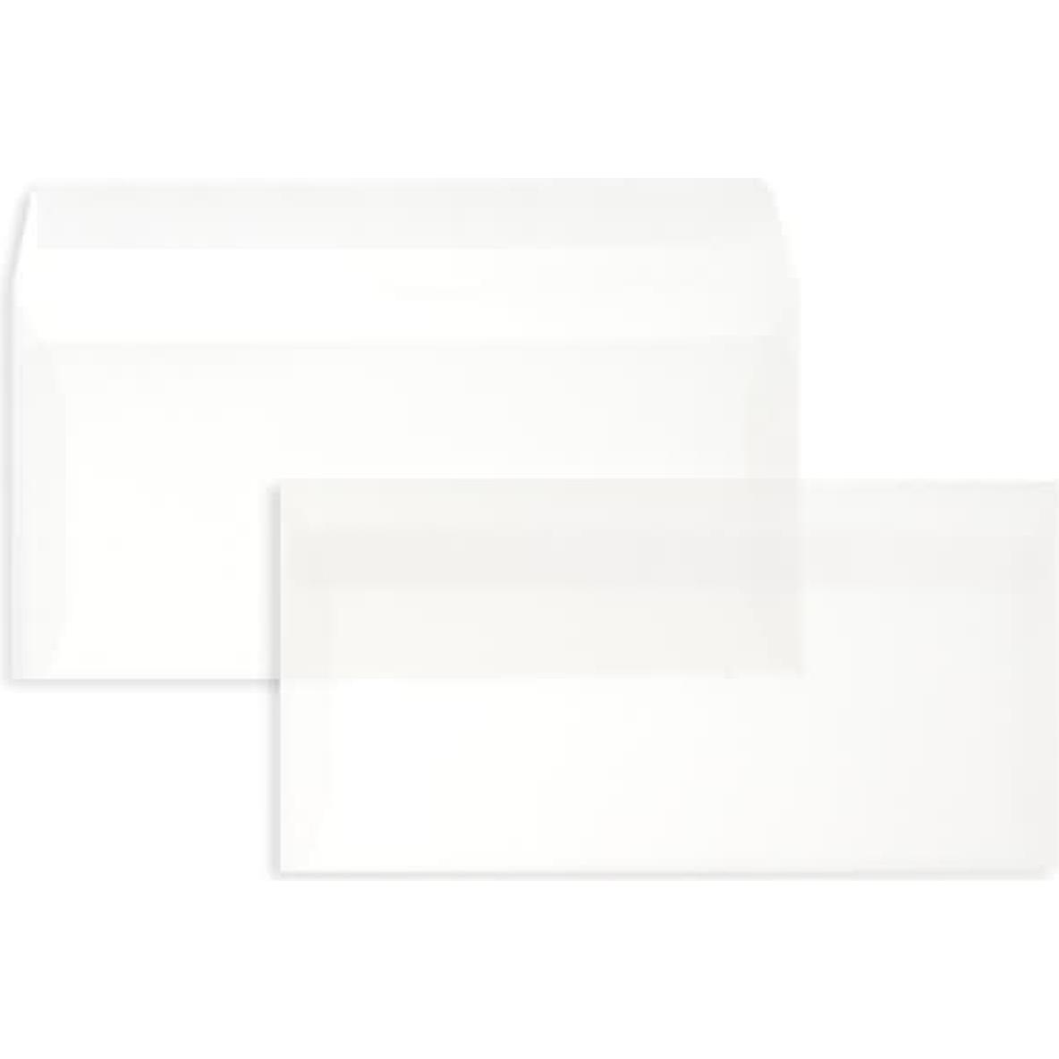 Thumbnail - Blanke, Briefumschlag, Briefumschläge Offset transparent DINlang 90g/qm HK VE=500 Stück weiss (110 x 220 mm, 500 x)