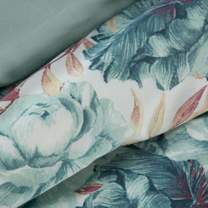 Image du produit Eurofirany TERRA COLLECTION AVINION1 Parure de lit en satin de coton Mako avec motif floral, 140 X 200 cm, 1 (Housse de couette, 140 x 200 cm)