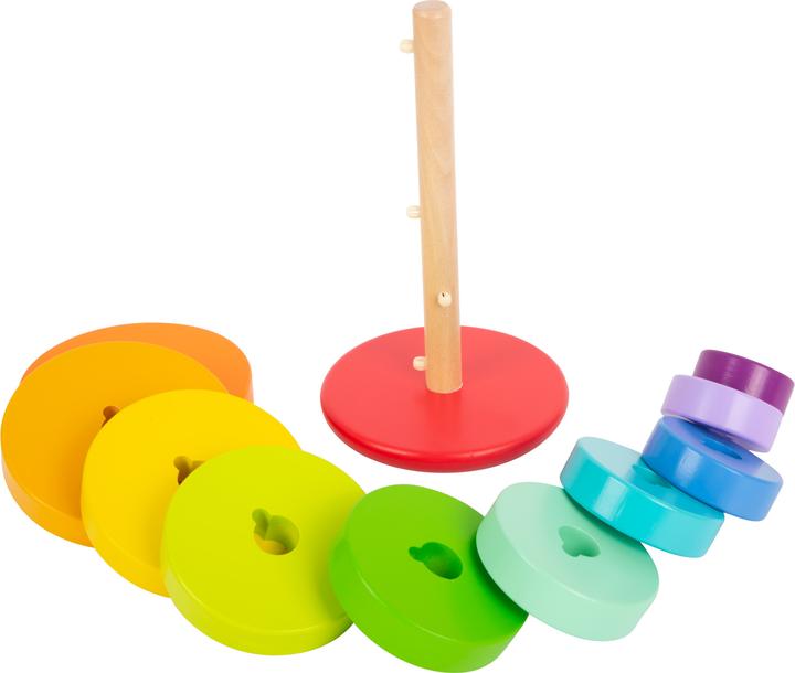 Actual product image small foot Stacking tower rainbow