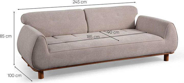 Produktbild Atelier del Sofa Drop 3 Seater - White (3-Sitzer)