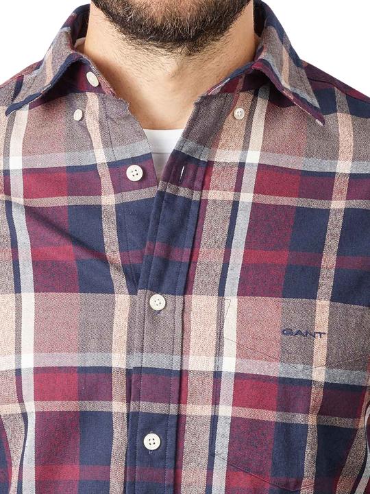Produktbild GANT Check Shirt Long Sleeve Plumped Red (L)