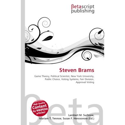 Steven Brams, Fachbücher von Lambert M. Surhone, Miriam T. Timpledon, Susan F. Marseken