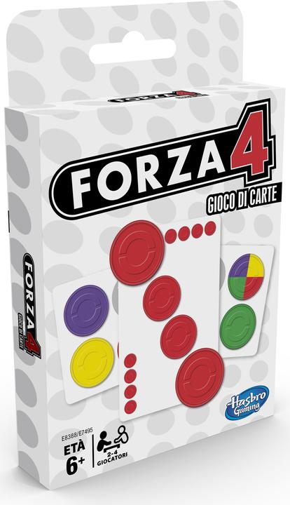 Image du produit Hasbro Gaming Forza 4 mazzo di carte, i italien, français / Puissance 4: 671-02-776 (Italien)