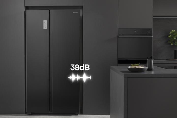 Produktbild Hisense RS711N4AFE - Amerikaanse Koelkast - Zwart (550 l)