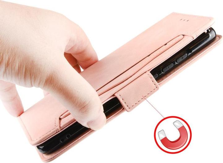 Actual product image Cover-Discount Galaxy S21 Ultra - Case with many card slots pink (Samsung Galaxy S21 Ultra)