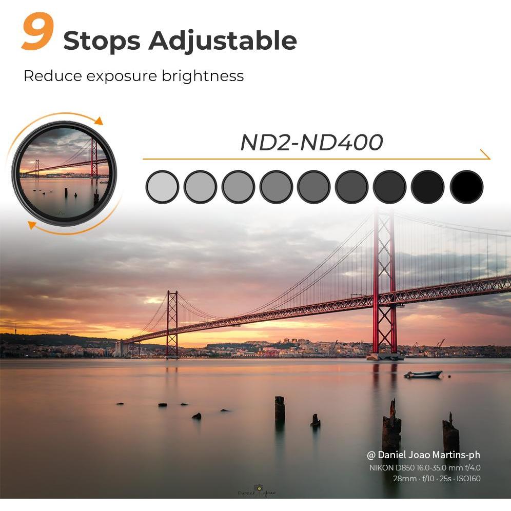 Thumbnail - K&F Concept Filter Slim 72 mm KV34 (72 mm, ND- / Graufilter), Objektivfilter
