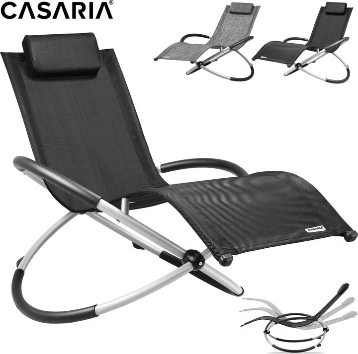 Casaria Garden Lounger (170 cm)