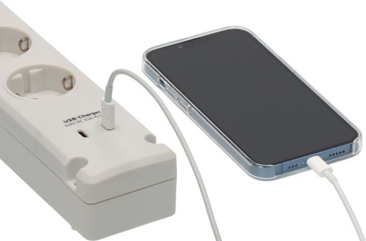 Produktbild Brennenstuhl 1150660425 Steckdosenleiste mit Schalter Weiss Schutzkontakt 1 St. (5x, CEE 7/4, 3 m)