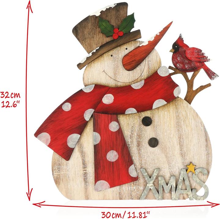 Actual product image Com-four Snowman stand-up display