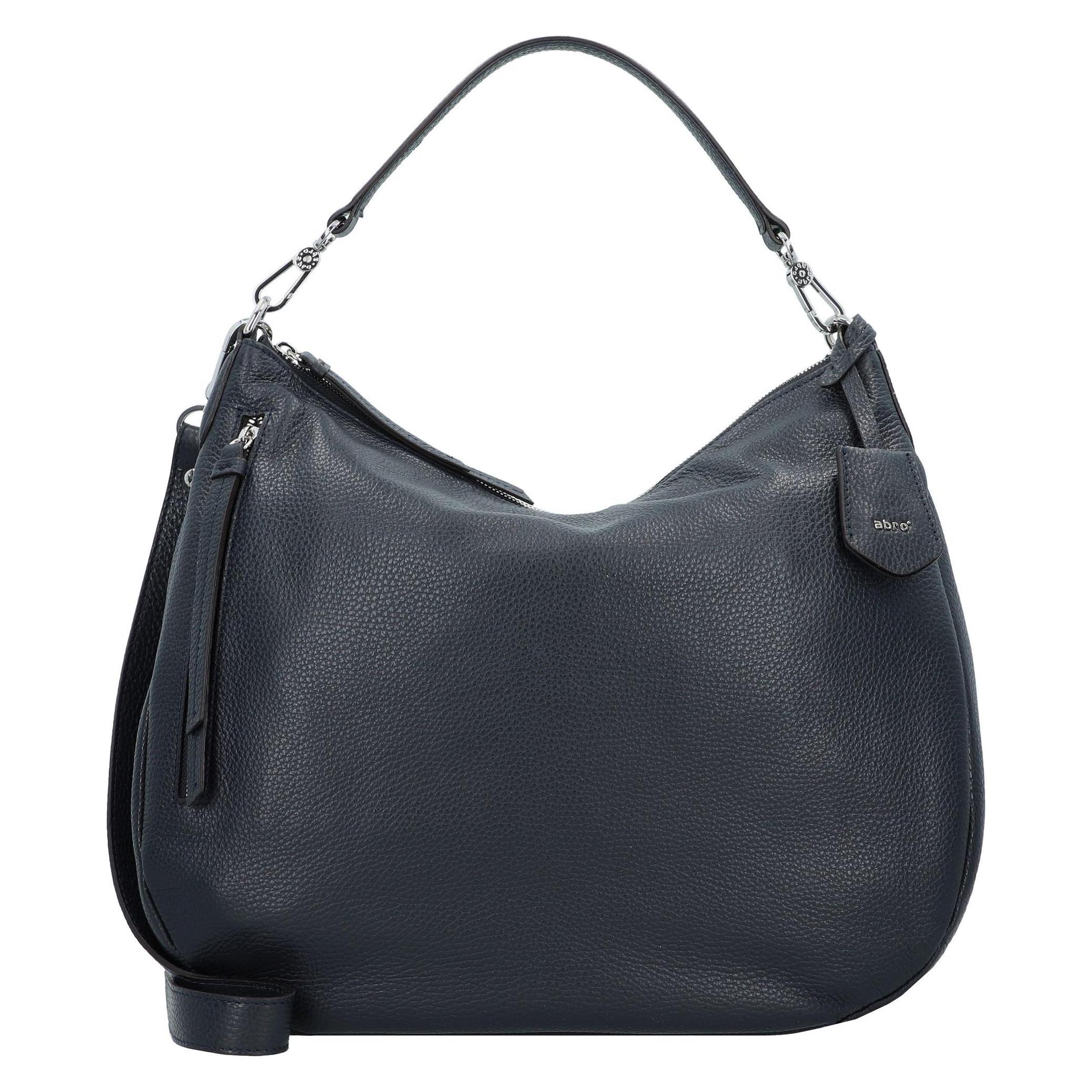 Abro, Unisex, Handtasche, Adria Handtasche Leder 34.5 Cm, Blau