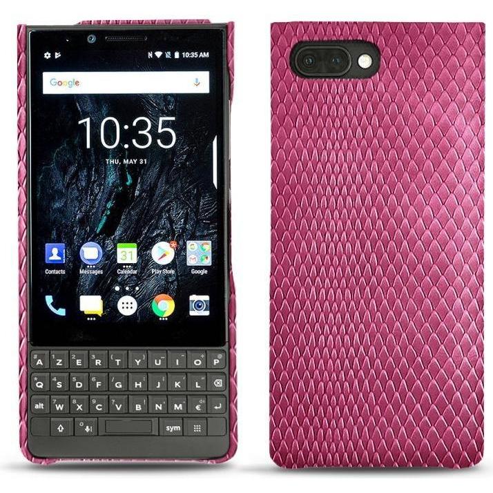 Thumbnail - Noreve Lederschutzhülle (Blackberry KEY2), Smartphone Hülle, Rosa
