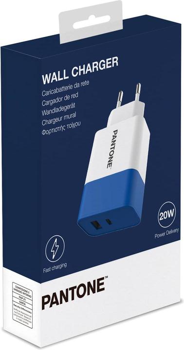 Produktbild Celly Charger Red Pantone 20w Usba Usbc Blue Pt-Pdac02n (15 W)