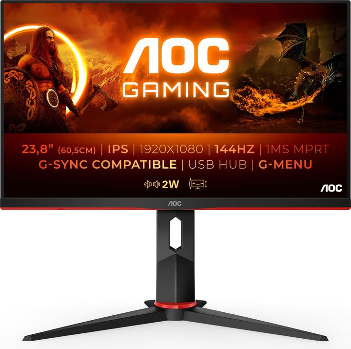 AOC 24G2U/BK (1920 x 1080 Pixel, 24")