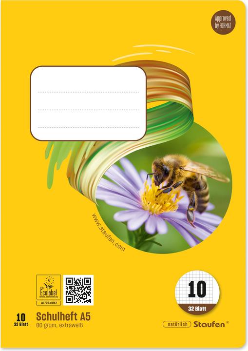 Actual product image Ursus Exercise book (A5, Checked, Soft cover)