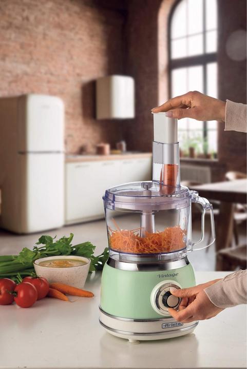 Immagine prodotto Ariete 1781 Robot da cucina Vintage, 1000W, Capacità 2,1L, Per preparazione impasti, Verde (2100 ml, 1000 W)