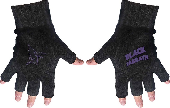 Black Sabbath Erwachsene Logo & Devil Fingerlose Handschuhe (One Size)