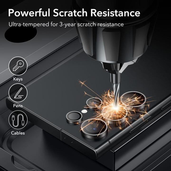 Image du produit ESR Protecteur d'appareil photo pour Samsung Galaxy S24 Ultra - Noir (1 pièce(s), Samsung Galaxy S24 Ultra)