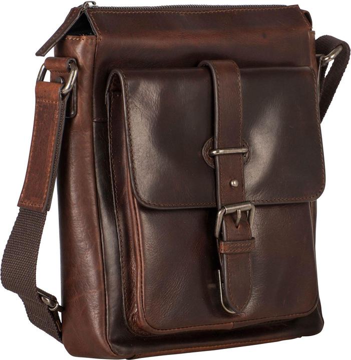 Immagine prodotto Leonhard Heyden Roma - Borsa a tracolla con zip marrone