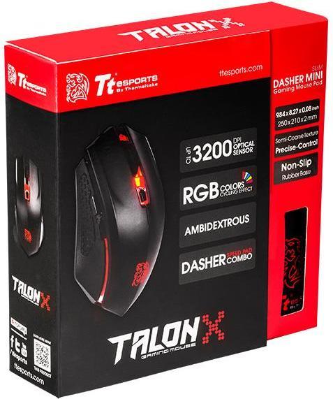 Actual product image Thermaltake Talon X + Mouse Pad (Cable)