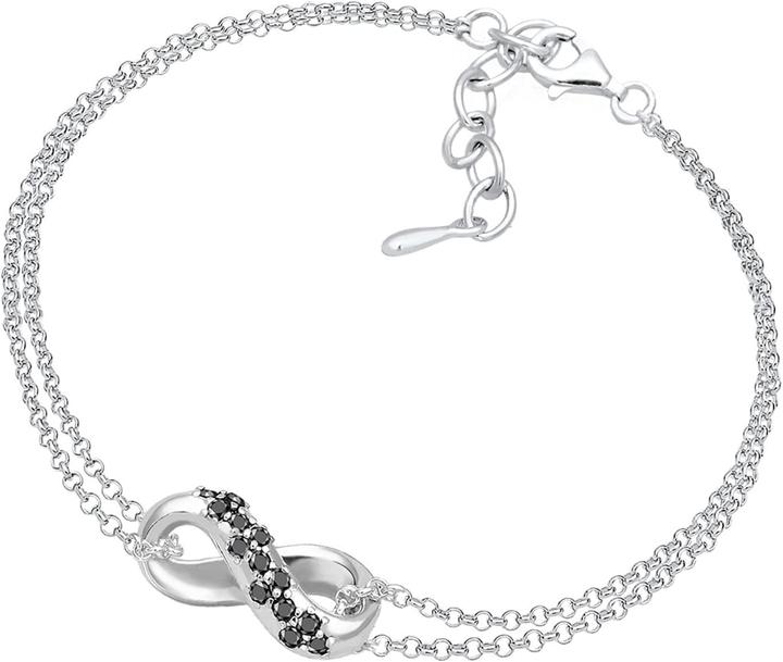 Immagine prodotto Elli Bracciale Infinity con diamante, elegante e senza fine (Argento 925)