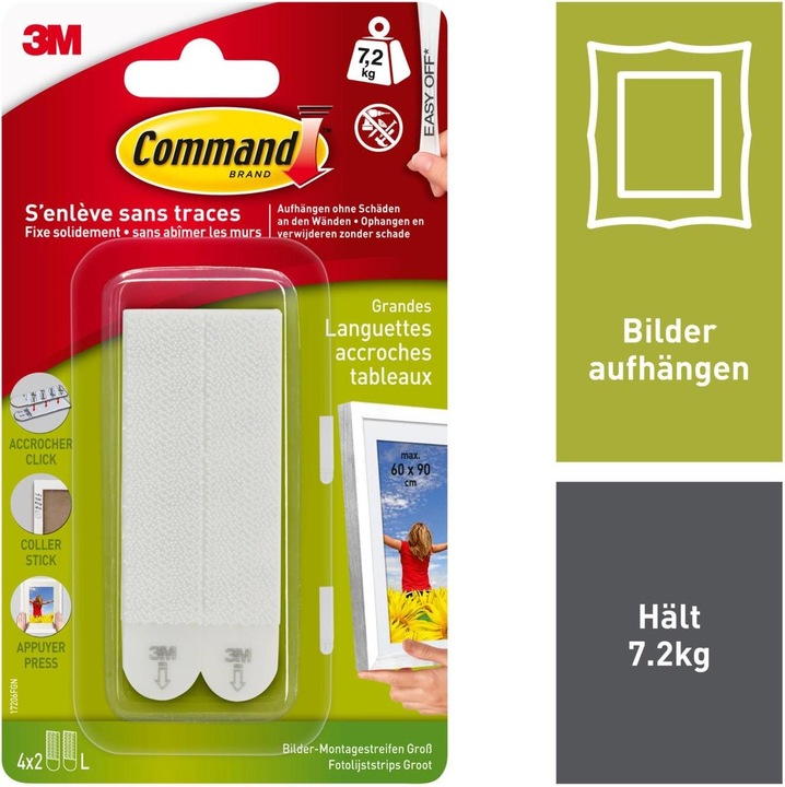 Image du produit Command Bildermontage Strips L (7.20 kg)