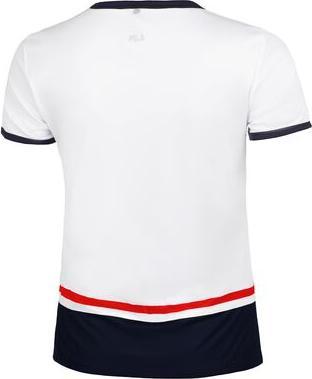 Actual product image FILA Elisabeth White/Navy Woman T-shirt (XL)