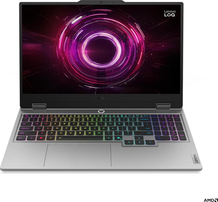 Immagine prodotto Lenovo LOQ/LOQ 15AHP10/AMD Ryzen™ 7 250/15,6"/FHD/32GB/1TB/RTX 5050/W11H/Grau/2R (15.60", 1000 GB, 32 GB, Germania, AMD Ryzen 7 250)