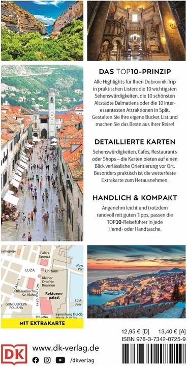 Produktbild TOP10 Reiseführer Dubrovnik & Dalmatinische Küste (Deutsch, DK Verlag Reise, 2023)