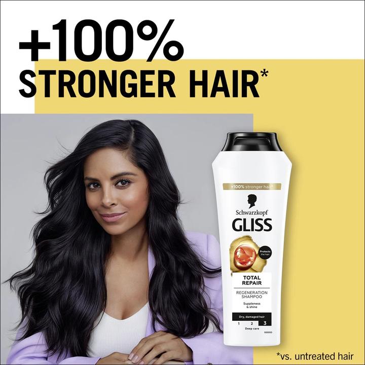 Produktbild Schwarzkopf Gliss Kur Total Repair (Flüssiges Shampoo, 400 ml)