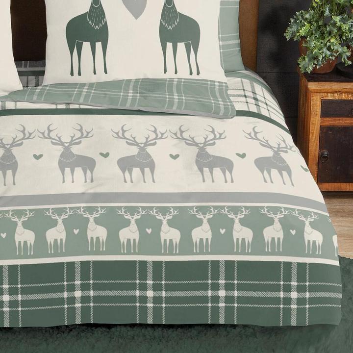 Immagine prodotto Traumschlaf Cervo (Set di biancheria da letto, 135x200 cm + 80x80 cm)
