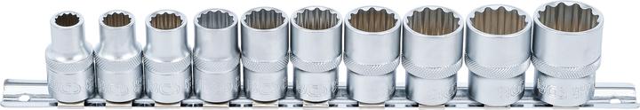 Produktbild BGS Steckschlüssel-Einsatz-Satz, Zwölfkant Antrieb Innenvierkant 12,5 mm (1/2") Zollgrössen 10-tlg. (12.5 mm)