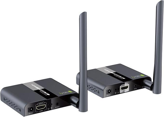 Actual product image Techly HDMI Wireless Extender Transmitter (50 m, HDMI 1.3c)